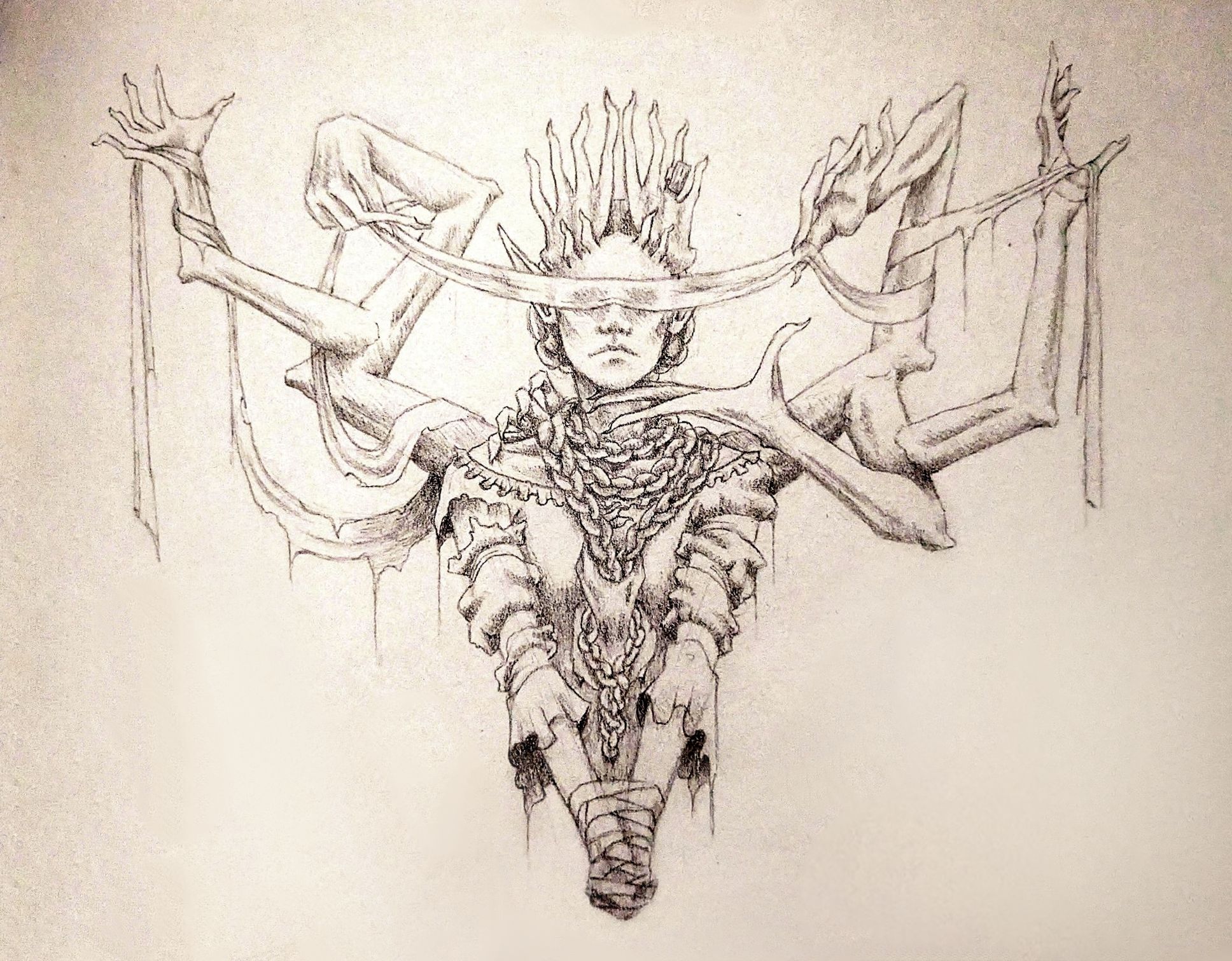 Dessin de la reine Srahn Hôte